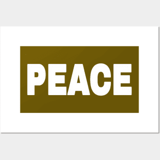 PEACE - White - Front Posters and Art